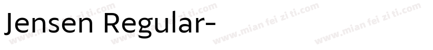 Jensen Regular字体转换